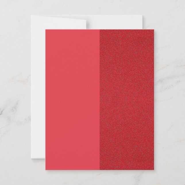 Invitation Bruit Rouge Tomate Two-Tone – Personnal (Devant)