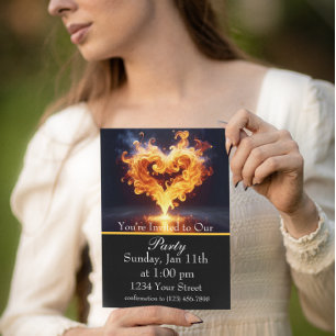 Invitation Brûlant de mille feux : Célébrez notre fête du feu