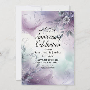Invitation Brume de Lavande et Chuchotements Aquarelle Annive
