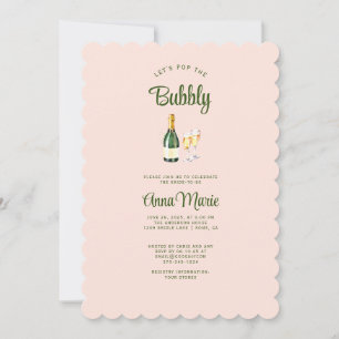 Invitation Brunch amusant et féminin + Fête des mariées mouss