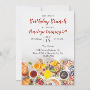 Invitation Brunch Anniversaire