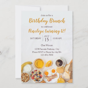 Invitation Brunch Anniversaire