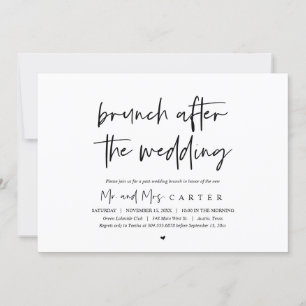Invitation Brunch après le mariage (Post weds)