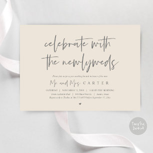 Invitation Brunch avec les jeunes mariés, après la fête de ma