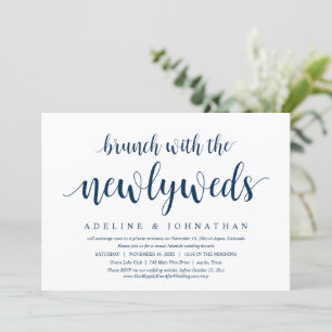 Invitation Brunch Avec Les Nouveaux Mariés, Mariage Elopement