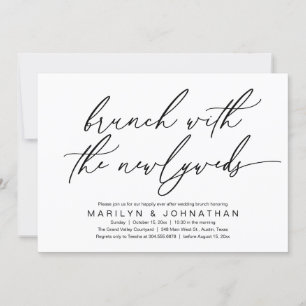 Invitation Brunch Avec Les Nouveaux Mariés, Mariage Post Célé
