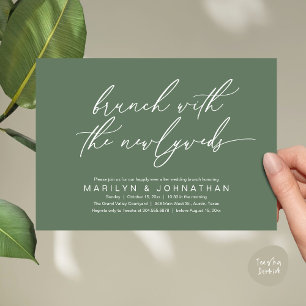 Invitation Brunch Avec Les Nouveaux Mariés, Mariage Post Célé