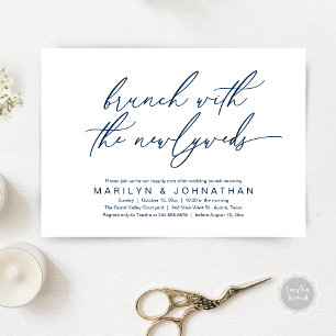 Invitation Brunch Avec Les Nouveaux Mariés, Mariage Post Célé