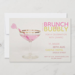 Invitation BRUNCH BUBBLY Cocktail déjeunatoire pour les demoi