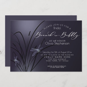 Invitation Brunch Bubbly Fête des mariées Dusty Plum Dragonfl