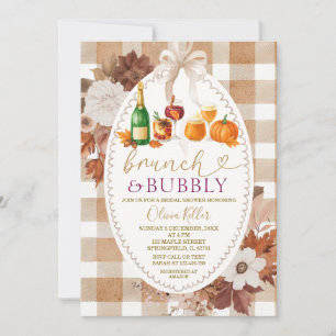 Invitation Brunch & Bubbly Réception de Mariage de Cocktail d