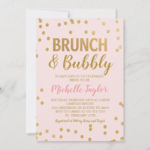 Invitation Brunch & Bubbly   Rose & Or