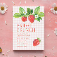 Brunch de Baby Shower Rustique aux Fraises