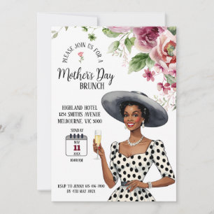 Invitation Brunch de la Fête des Mères - Lady élég