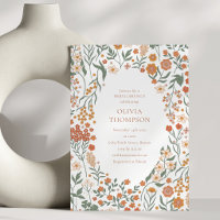 Brunch de mariage automnal Terracotta Fleur sauvag