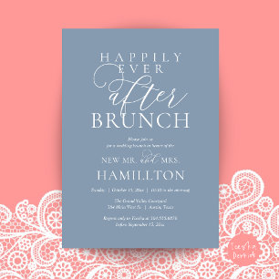 Invitation Brunch de Mariage Féérique Moderne