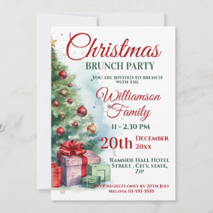 Invitation Brunch de Noël