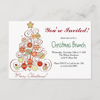 Invitation Brunch de Noël
