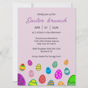 Invitation Brunch de Pâques