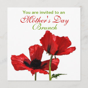 Invitation Brunch de Red Poppies