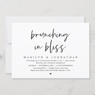 Invitation Brunch En Bliss, Mariage Post Brunch