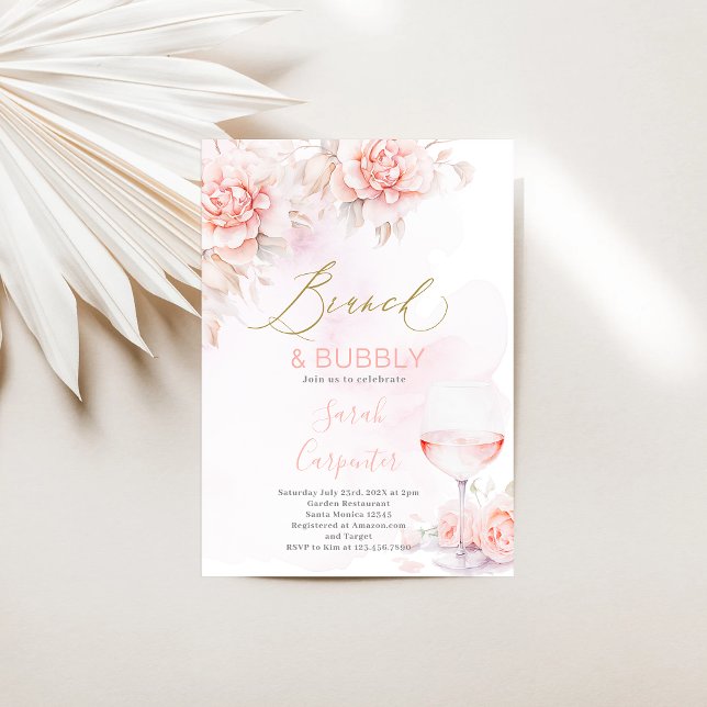 Invitation Brunch et Bubbly Bridal Douche (Créateur téléchargé)