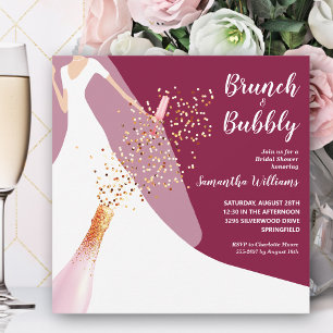 Invitation Brunch et Bubbly Bride sur Fête des mariées de can