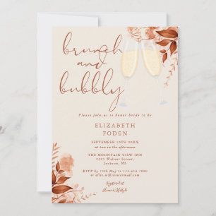 Invitation Brunch Et Bubbly Rustique Enterrement De Vie De Je