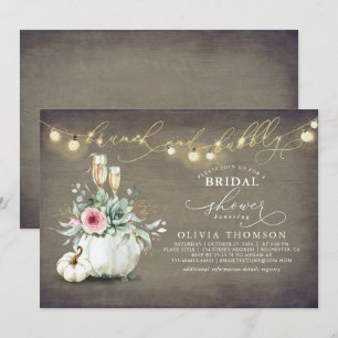 Invitation Brunch et Bubbly Succulents Fête des mariées Citro