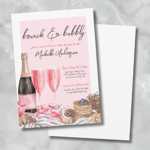Invitation Brunch et Champagne Pétillant : Enterrement de Vie