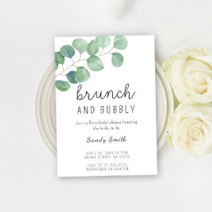 Invitation Brunch et champagne pour l'enterrement de vie de j