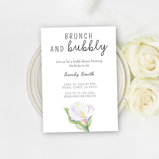 Invitation Brunch et champagne pour une baby shower (Créateur téléchargé)