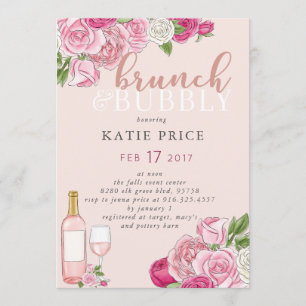 Invitation Brunch et pétillant