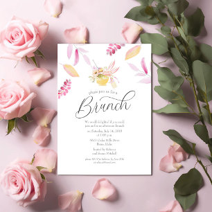 Invitation Brunch floral