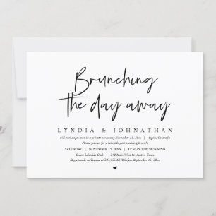 Invitation Brunch Le Jour, Mariage Post Brunch