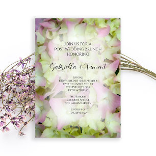 Invitation Brunch Mariage de la poste de Hydrangea presque ro