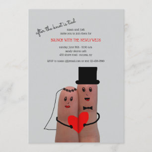 Invitation Brunch Mariage de mûr duple Post