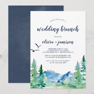 Invitation Brunch Mariage Rocky Mountain