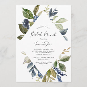 Invitation Brunch nuptial de verdure d'automne