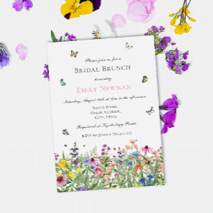 Invitation Brunch nuptial d'été en aquarelle