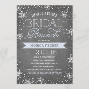 Invitation Brunch nuptial d'hiver