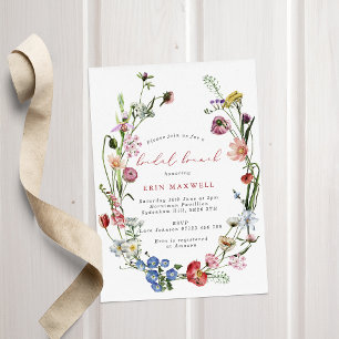Invitation Brunch nuptial fleur sauvage Wreath