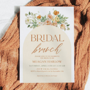 Invitation Brunch nuptial floral Boho Spring