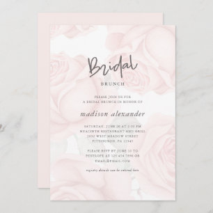 Invitation Brunch nuptial floral bouché