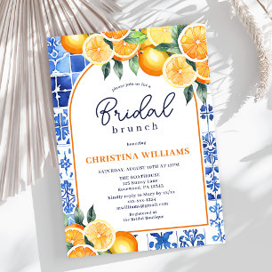 Invitation Brunch nuptial méditerranéen moderne