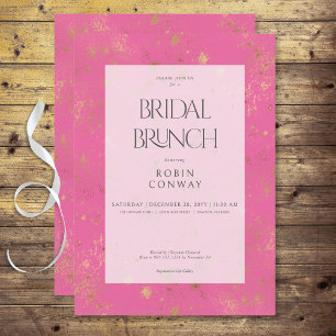 Invitation Brunch nuptial minimaliste moderne Parties scintil