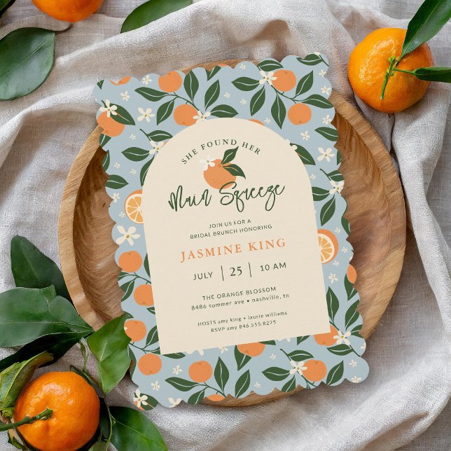 Invitation Brunch nuptial principal Squeeze Orange Citrus (Créateur téléchargé)