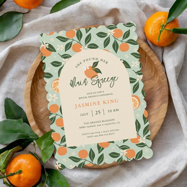 Invitation Brunch nuptial principal Squeeze Orange Citrus (Créateur téléchargé)
