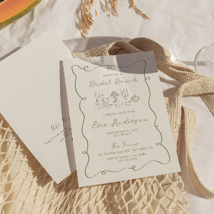 Invitation Brunch nuptial Sage-Main
