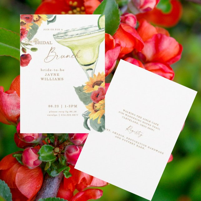 Invitation Brunch nuptial toscan coloré Margarita (Créateur téléchargé)